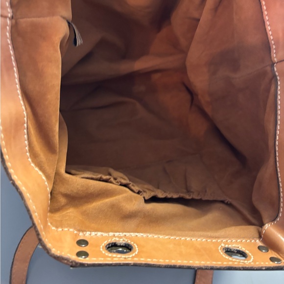 Patricia Nash Brown Leather Tote with Distressed Vintage Look - Picture 12 of 13